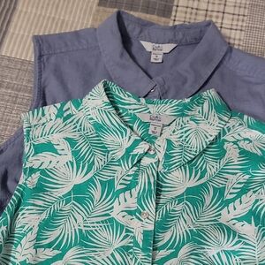 2-piece Croft & Barrow sz 1X Sleeveless Collared Tops